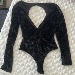 Victoria secret velvet bodysuit